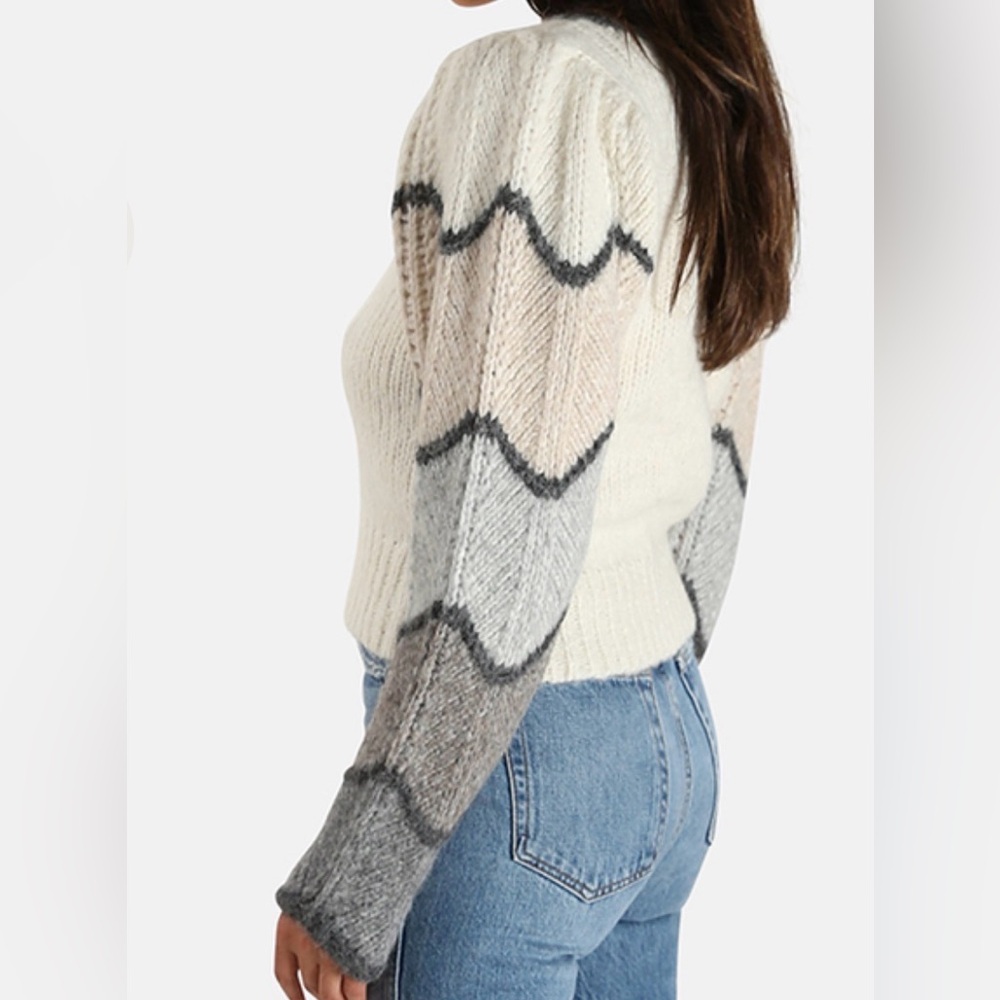 Loveshackfancy Aspyn Pullover- Cloudy Grey - image 3